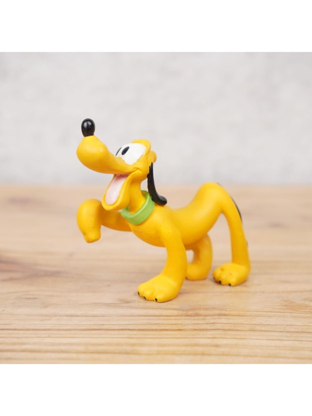 Vintage Disney Pluto w/ Green Collar Figurine Cartoon Dog Character Figure